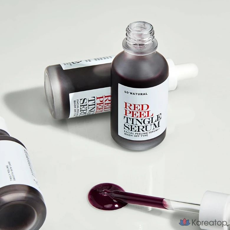 Сыворотка для лица So Natural Red Peel Tingle Serum, 35 мл, 1 шт., фото 5