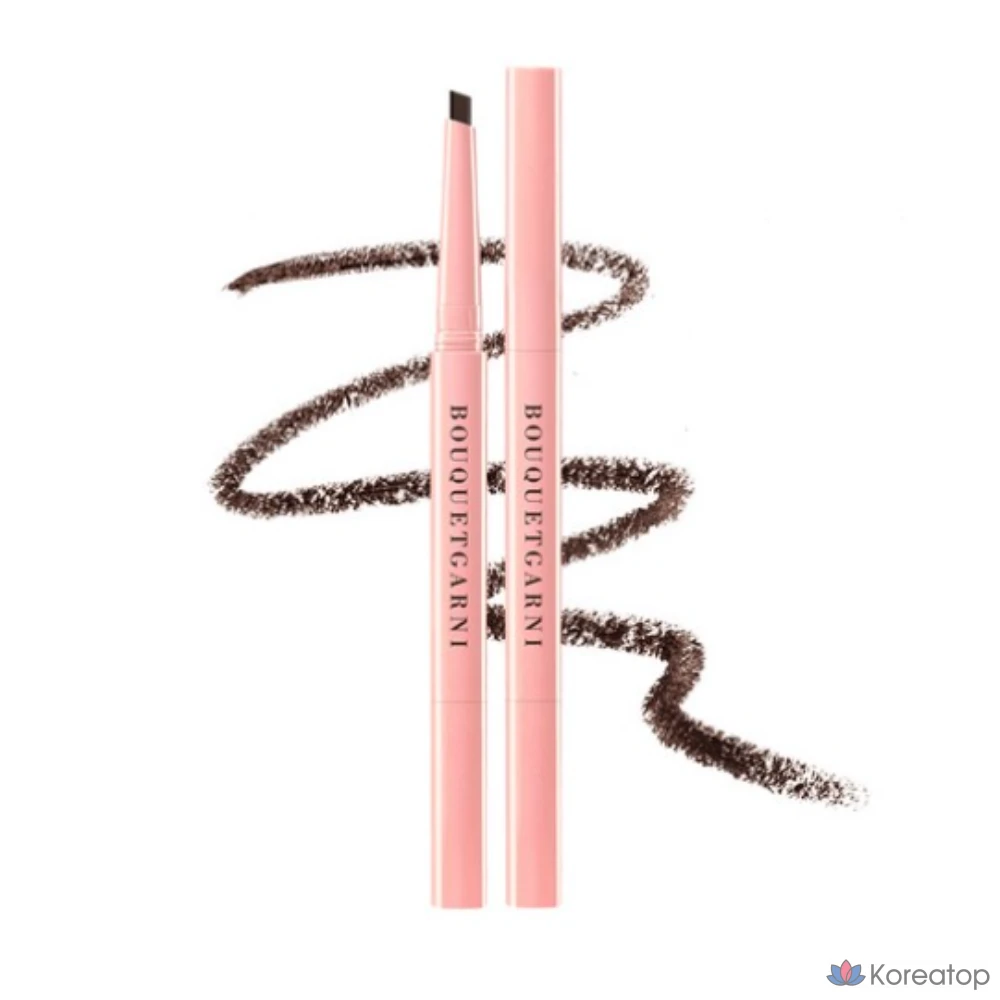 Карандаш для бровей Bouquet Garni Auto Pencil Slim Eyebrow, 0.2g, темно-коричневый BR, 1 шт.