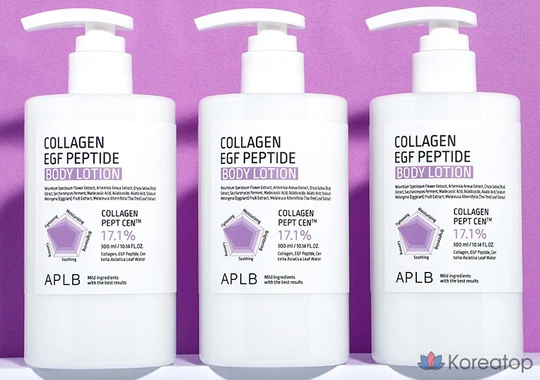 Лосьон для тела APLB с коллагеном и EGF-пептидами, 300 мл, 1 шт.