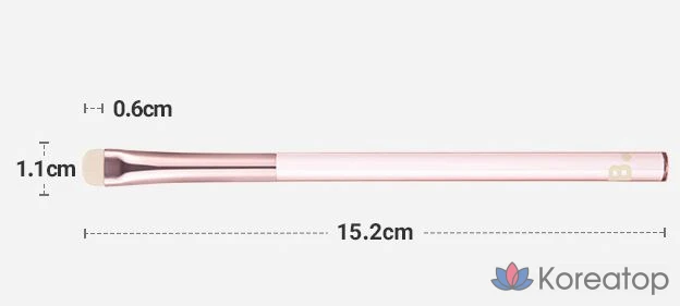 Кисть для растушевки Vanillaco, 1 шт., розовая.