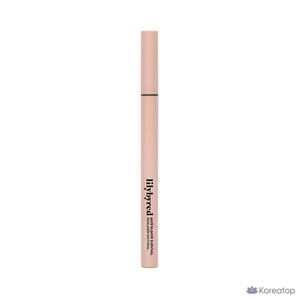 Ручка-лайнер Lilybyred Nine to Nine Survival Pen, натуральный цвет, 01, пепельно-черный, 1 шт.