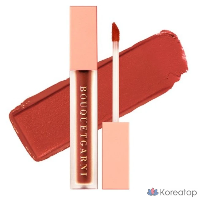 Тинт для губ Bouquet Garni Blossom Velvet Lip Tint, оттенок 04, имбирно-коричневый, 1 шт.
