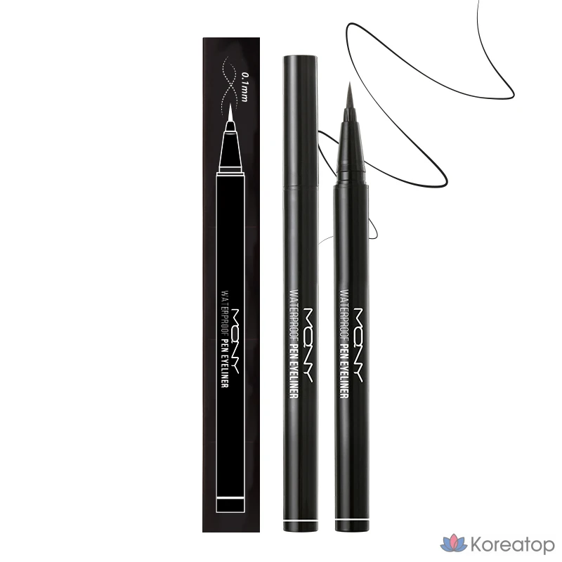 Водостойкая подводка для глаз Mqny New York, 0,6 г, глубокий черный, 1 шт.