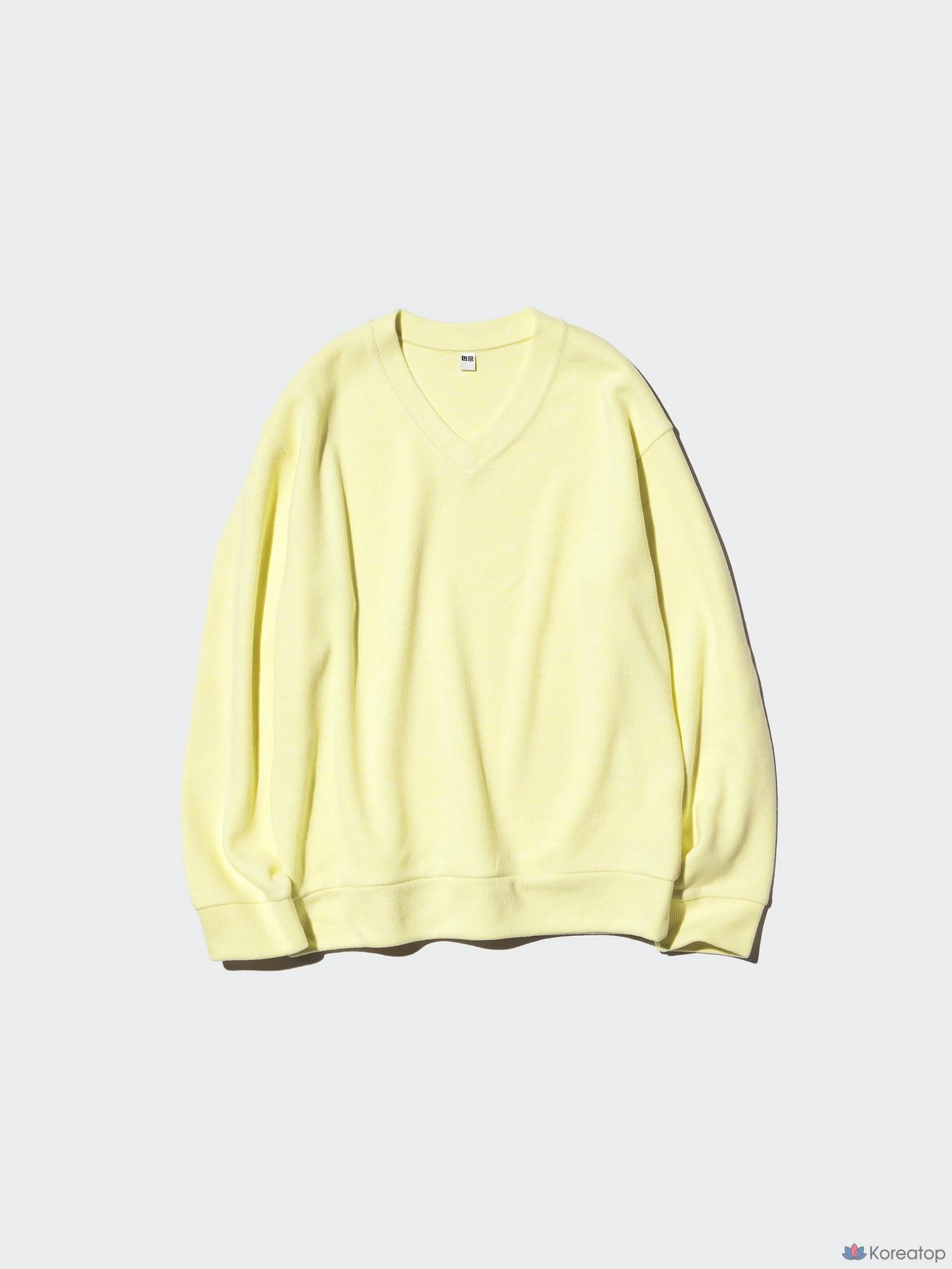 Футболка Uniqlo Rib Knit Fleece V-Neck T