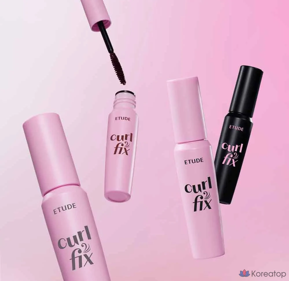 Тушь для ресниц Etude House Curl Fix Mascara Mini, 4 г, 1 шт., цвет 05, сиренево-коричневый., фото 9