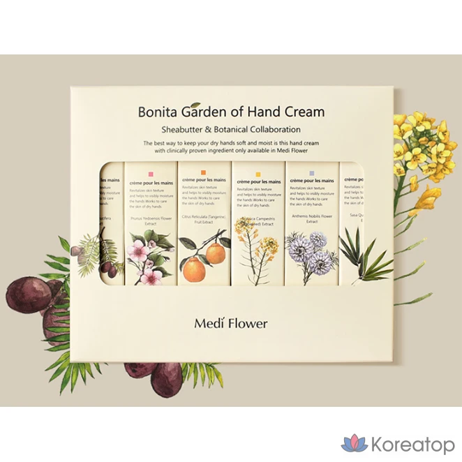 Набор для ухода MediFlower Bonita Garden 6-piece Hand Cream Set, 12 шт., фото 6
