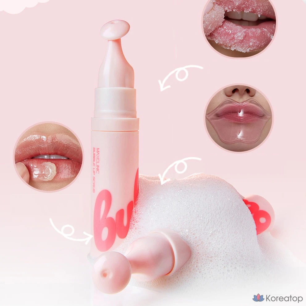 Скраб для губ MAXCLINIC Bubble, без запаха, 7 мл, 1 шт.