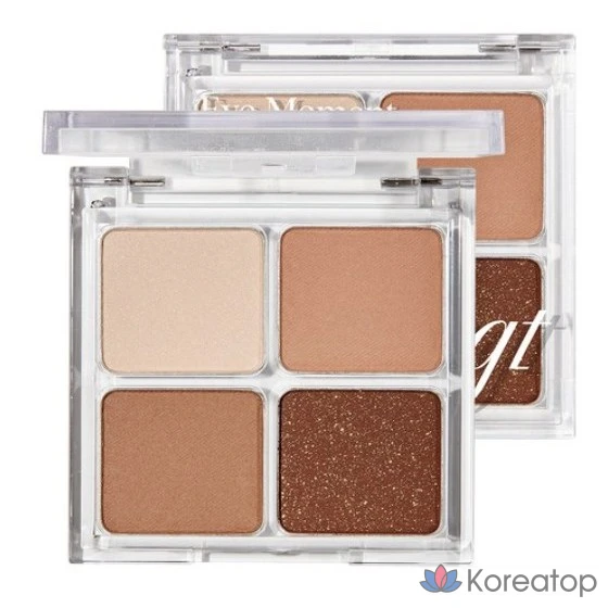 Палетка теней для век FMGT eye moment, 01 SMOKE BROWN, 1 шт.