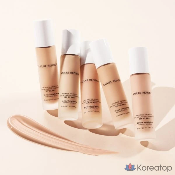 Тональный крем Nature Republic Close Cover Provence Air Skin Fit One-Day Lasting Foundation, 32 мл, 1 шт., Y23 Warm Beige SPF30PA++