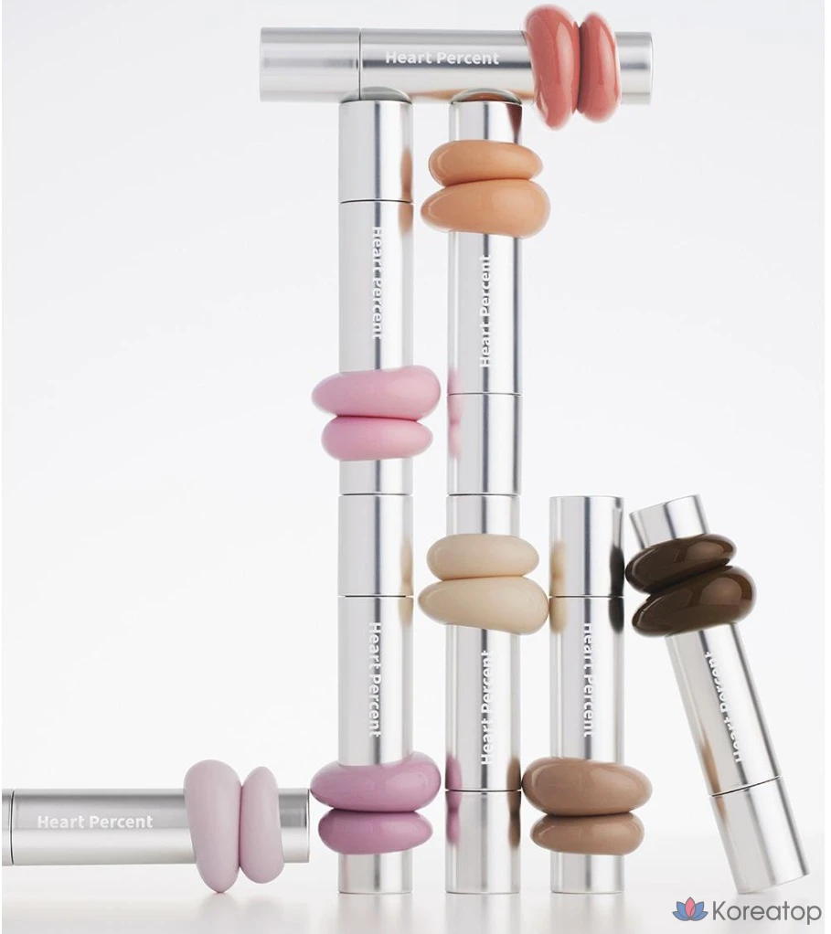 Тинт для губ Heart Percent Dot On Mood One Way Glow, 4 г, оттенок 01 Bare Nude, 1 шт., фото 4