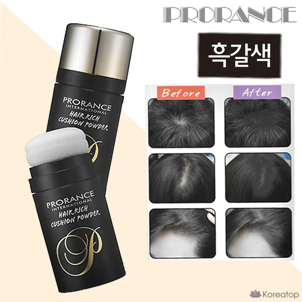 Prorance Hair Rich Cushion Powder — средство для придания объема волосам, натуральный коричневый цвет, 1 шт., фото 2