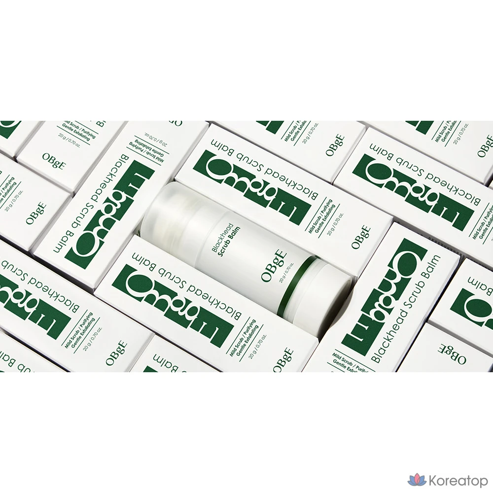 Бальзам-скраб для лица OBge от черных точек, 20 г, 1 упаковка, 4 шт., фото 9