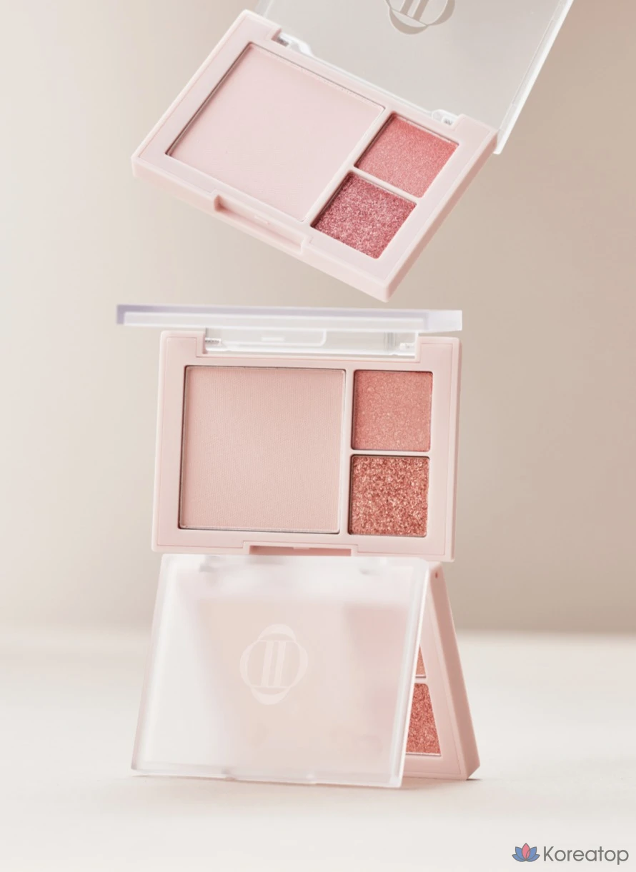 Палетка теней и румян Dinto Cheek &amp; Eye Multi-Use Palette 6,5 г, розовый оттенок 762, 1 шт.