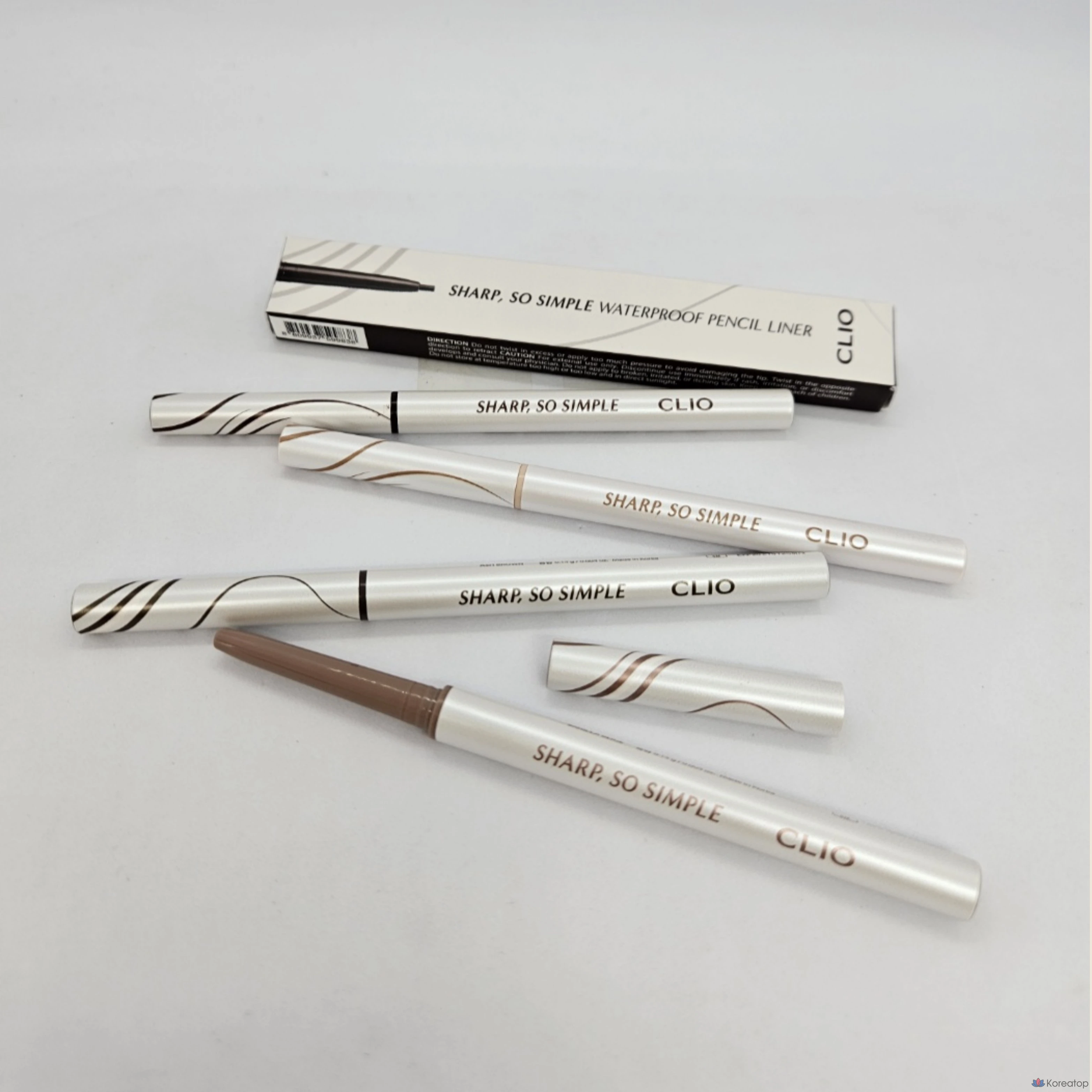 Водостойкий карандаш-лайнер Clio Sharp So Simple, цвет 005 пепельно-коричневый, 1 шт.