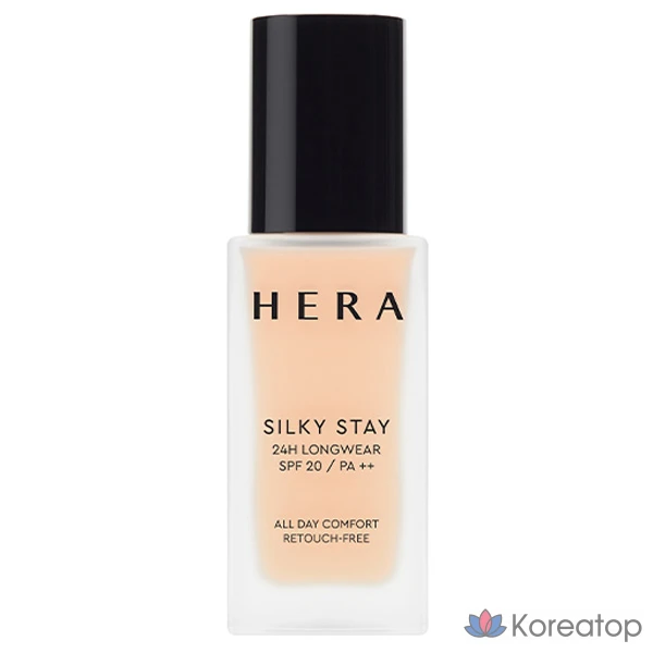 Тональный крем Hera Silky Stay 24H Longwear Foundation SPF20 PA++, оттенок 21C1 Rose Vanilla, 30 г, 1 шт.