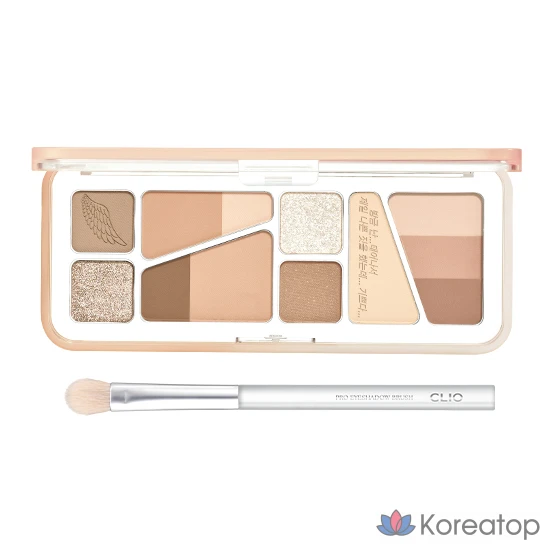 Палетка теней Clio Pro Eye Palette Air, 015 Tan Brown is a good mood [Unplugged Boy], 1 шт.