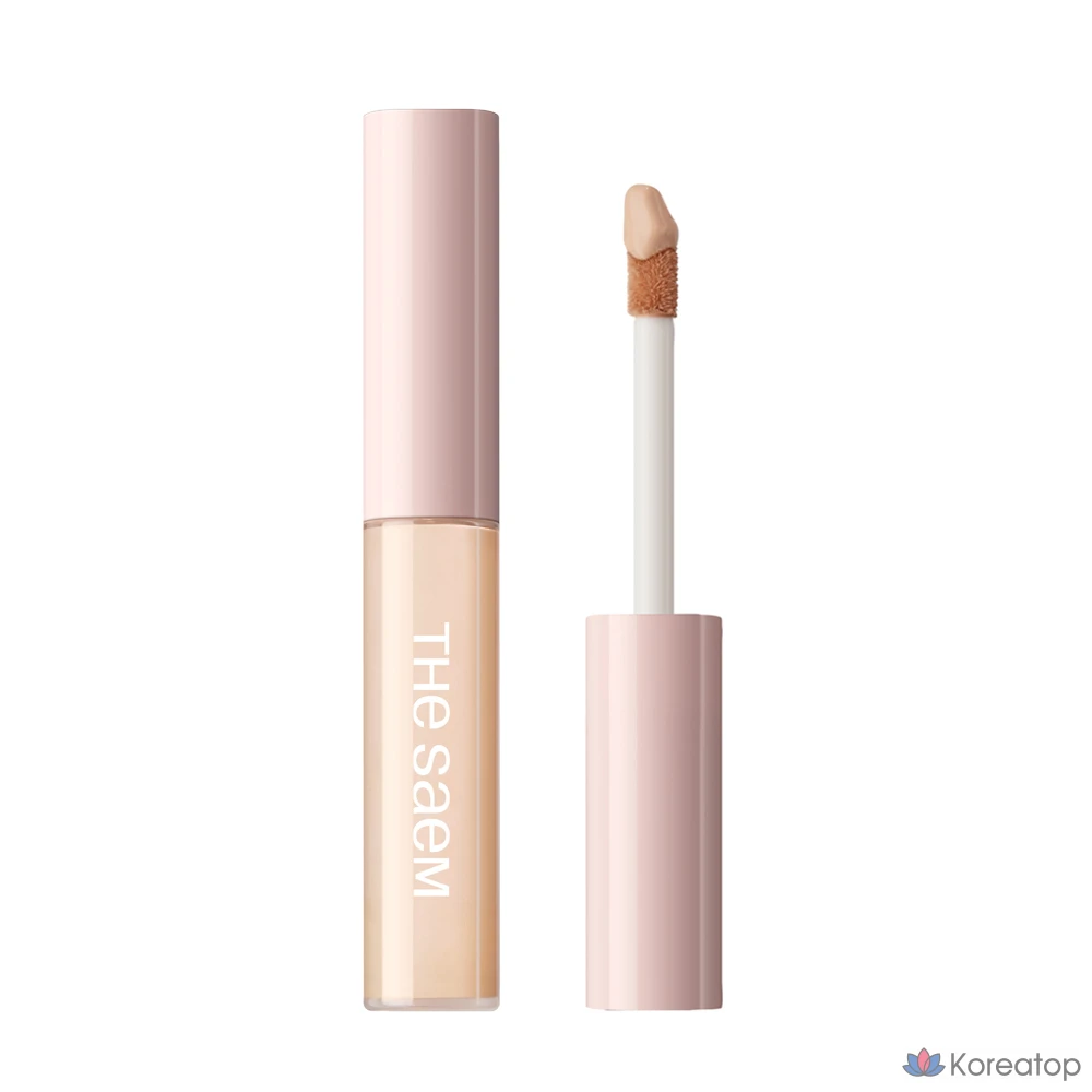 Фиксатор макияжа The Saem Cover Perfection Fixer, 6,5 г, 1 шт., 01 Прозрачный бежевый