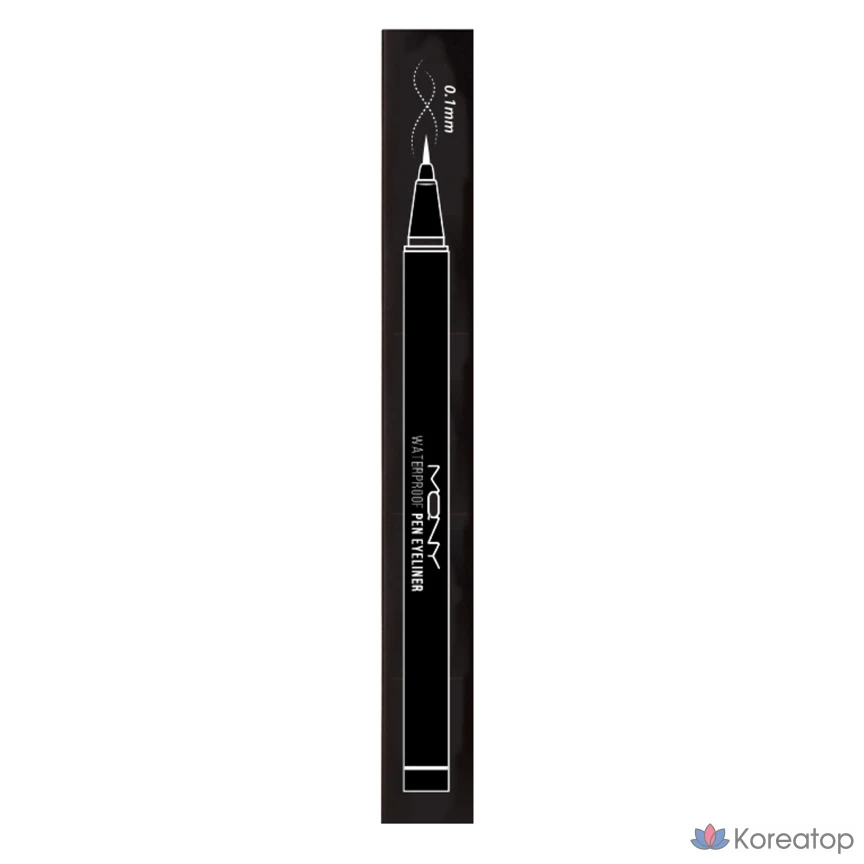 Водостойкая подводка для глаз Mqny New York, 0,6 г, глубокий черный, 1 шт., фото 2