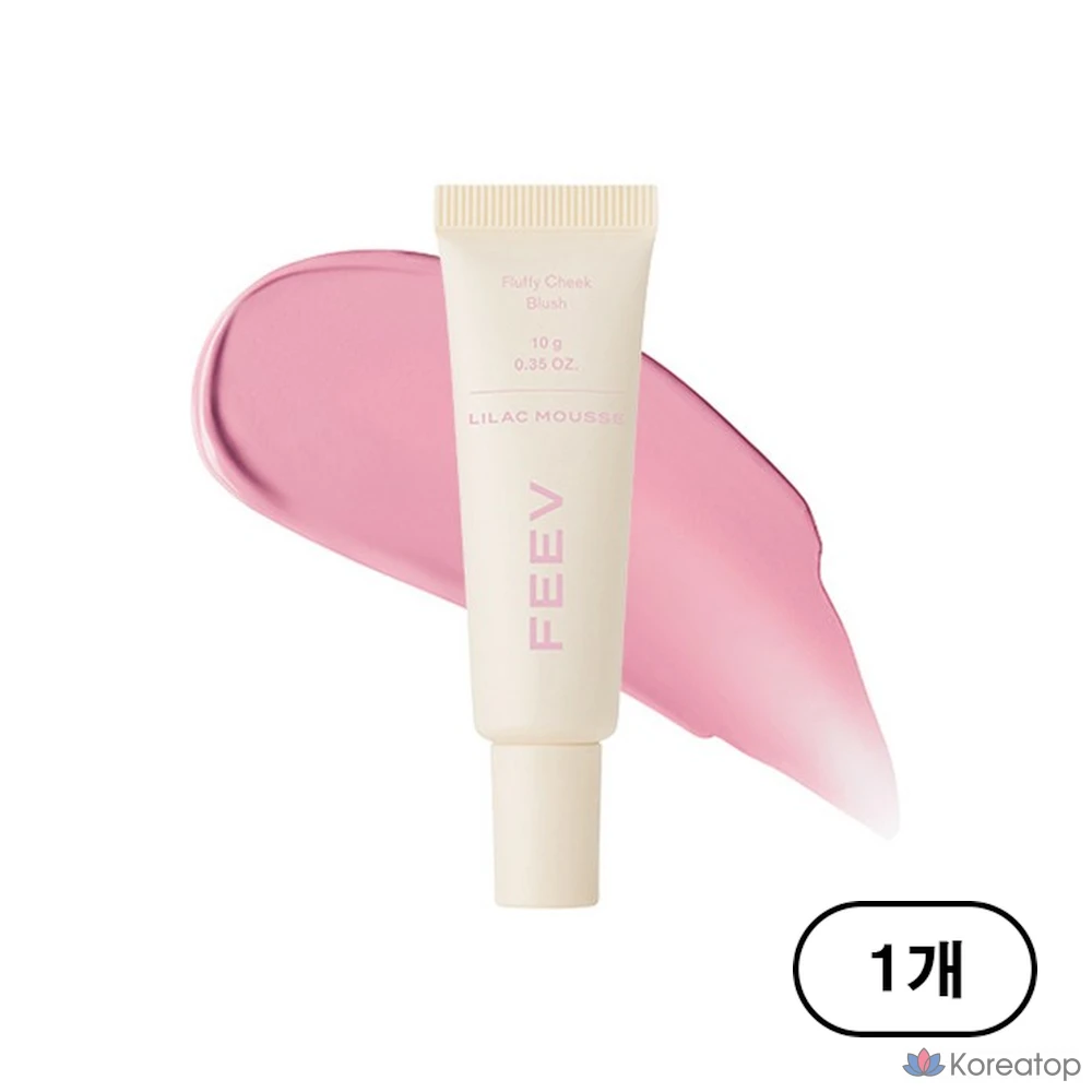 Пушистые румяна FEEV, 10 г, 1 шт., сиреневый мусс