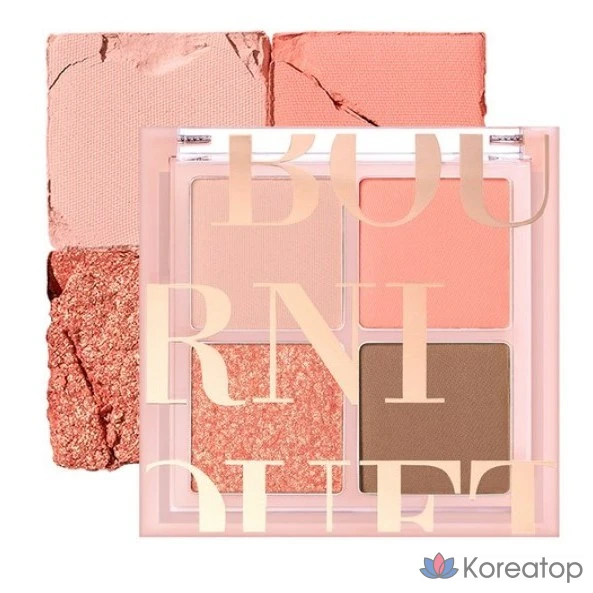 Палетка теней для век Bouquet Garni Mood Blending Eyeshadow Palette, 6,9 г, 2 оттенка PEACH DREAMING COLOR, 1 шт.