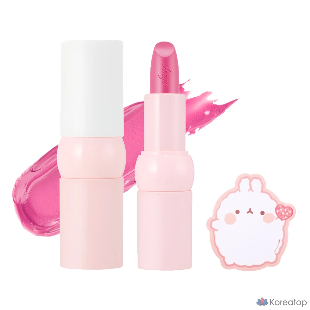 Помада The Face Shop Molang New Bold Sheer Glow Lipstick, 4 г, 1 шт., 01 Daldalmolang