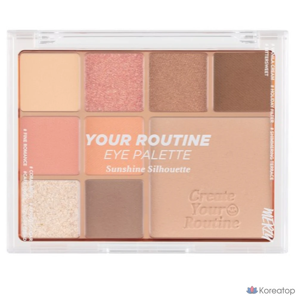 Палетка теней для век MERZY Your Routine Eye Palette, SS Sunshine Silhouette, 1 шт.