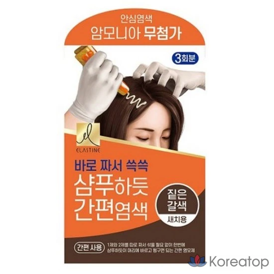 Краска для волос Elastine, темно-коричневый цвет, 60 г, 1 шт.