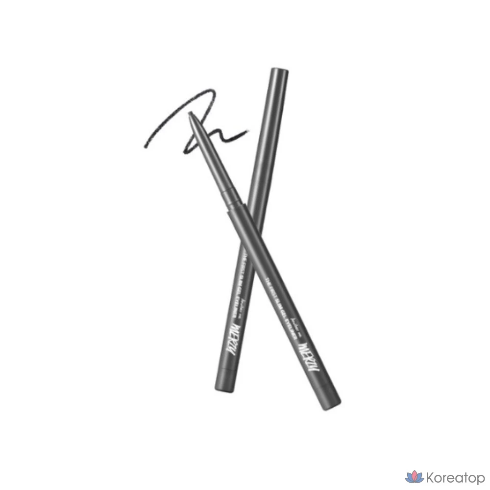 Гелевая подводка для глаз MERZY the First Slim Gel Eyeliner 0.05g, цвет GS2 Black Spinel, 1 шт.
