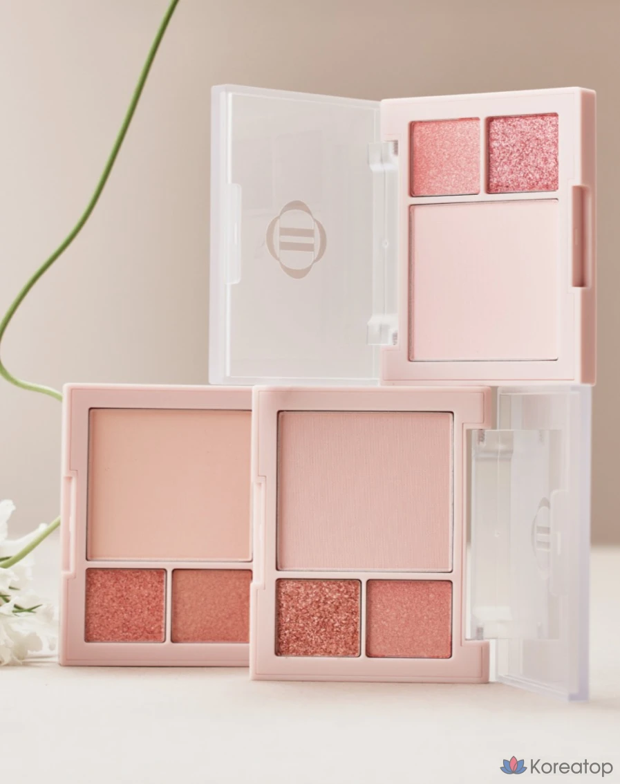 Палетка теней и румян Dinto Cheek &amp; Eye Multi-Use Palette 6,5 г, розовый оттенок 762, 1 шт.