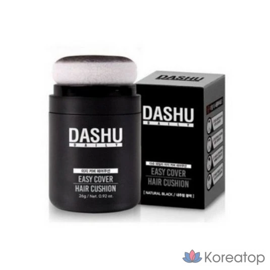 Накладные пряди для волос DASHU Daily Easy Cover Hair Cushion, 26 г, натуральный коричневый цвет (Natural Brown), 1 шт.