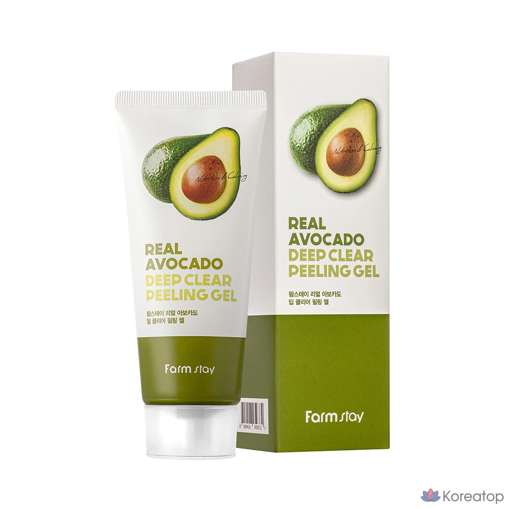 Отшелушивающий гель FarmStay Real Avocado Deep Clear Peeling Gel, 100 мл, 1 шт.