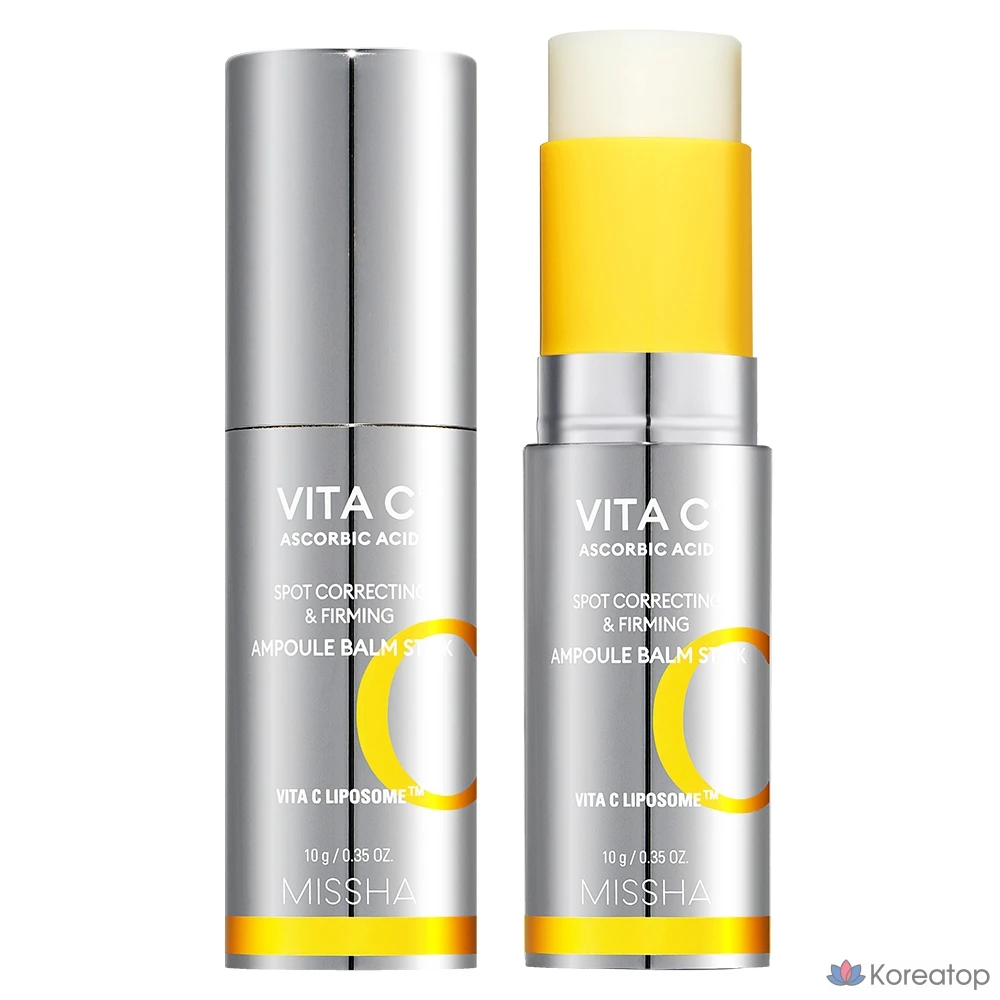 Бальзам-стик Missha Vita C Plus для точечного удаления прыщей и повышения эластичности кожи, 10 г, 1 шт.