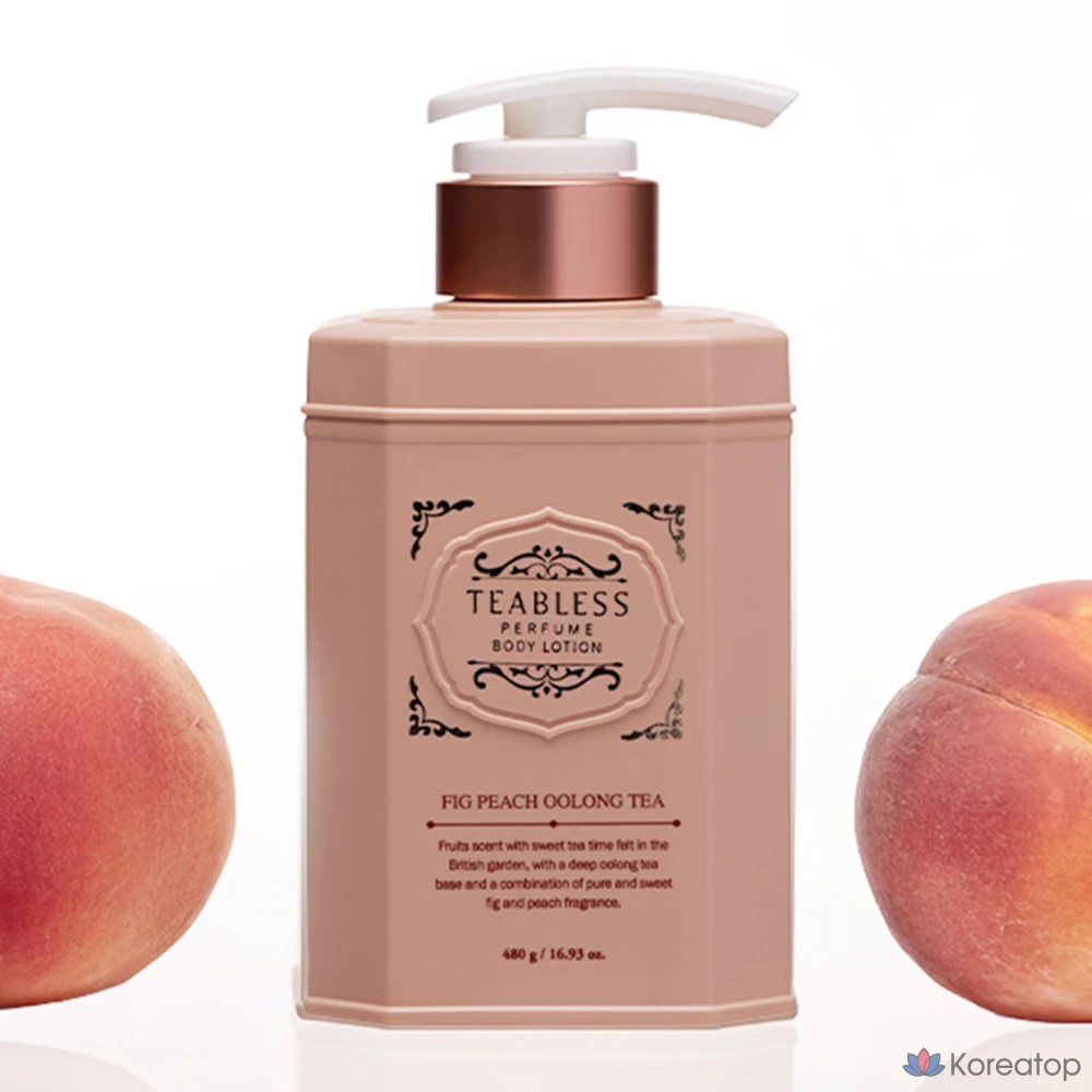 Парфюмерный лосьон для тела TEABLESS с ароматом чая улун, инжира и персика, 480 г, 1 шт.