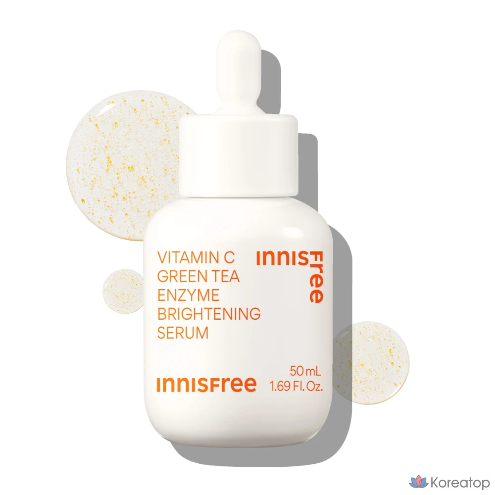 Сыворотка для тонизирования кожи Innisfree Vita C с зеленым чаем и ферментами против несовершенств, 50 мл, 1 шт.