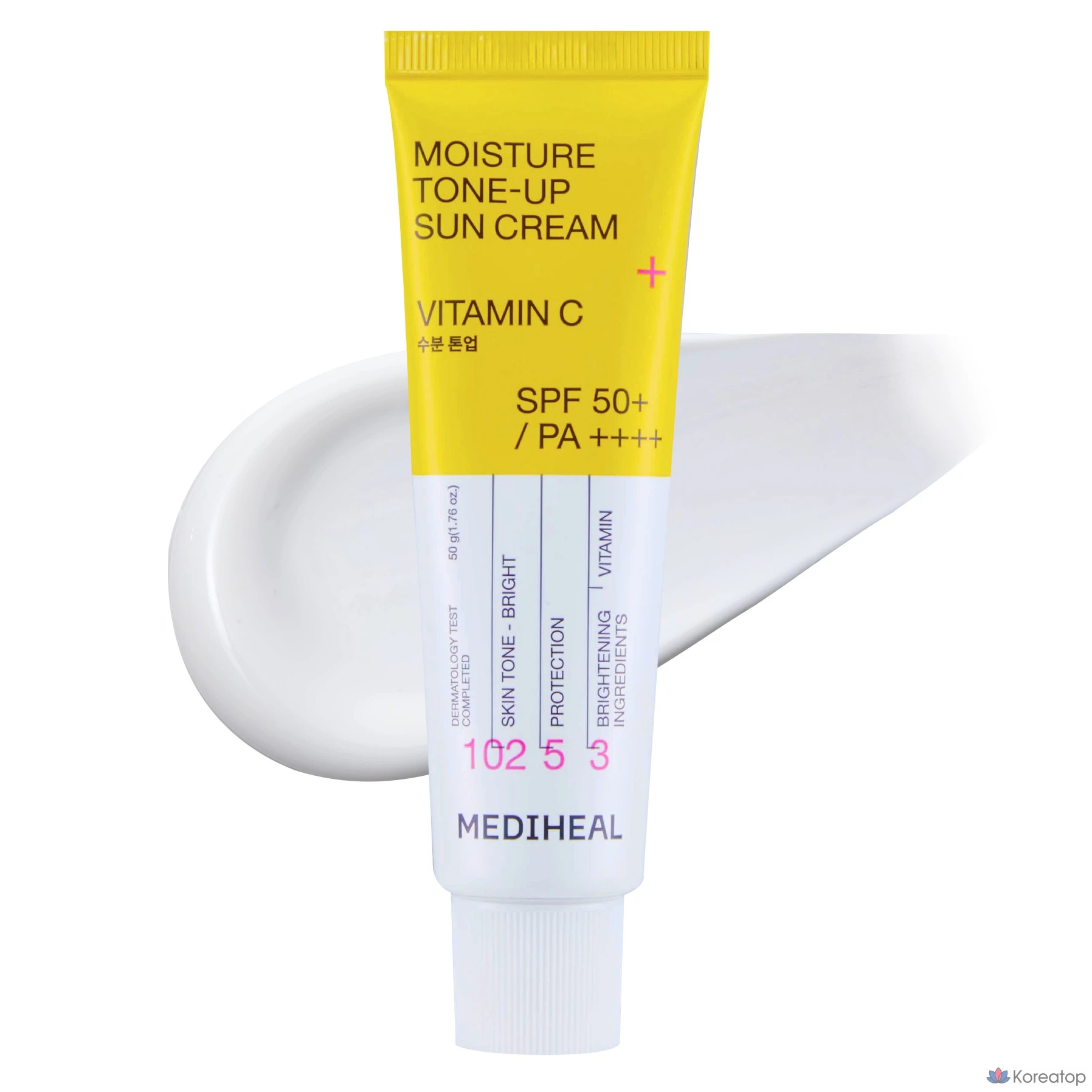 Увлажняющий солнцезащитный крем Mediheal Moisture Tone-Up Sun Cream SPF50+ PA++++, 50 мл, 1 шт.