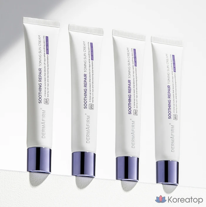 Успокаивающий восстанавливающий тонизирующий солнцезащитный крем Dermafirm R4 SPF50+ PA++++, 40 г, 1 шт.