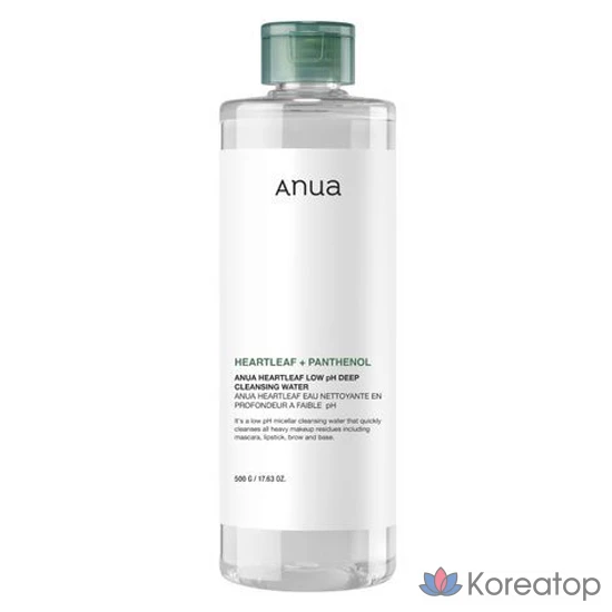 Очищающая вода Anua Eoseongcho с мягкой кислотностью для глубокого очищения, 500 г, 1 шт.