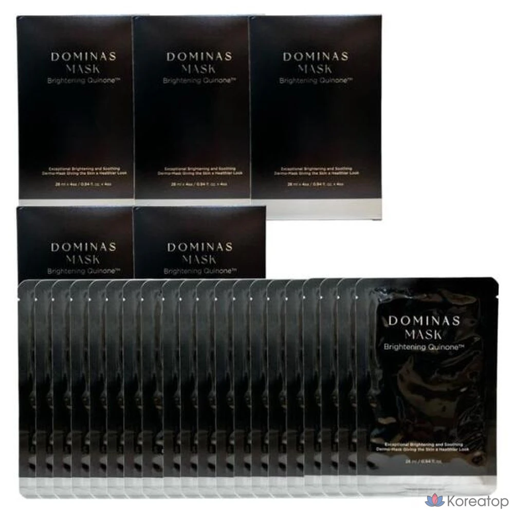 Тканевая маска для лица Dominas Brightening Care, 28 мл, 100 шт.