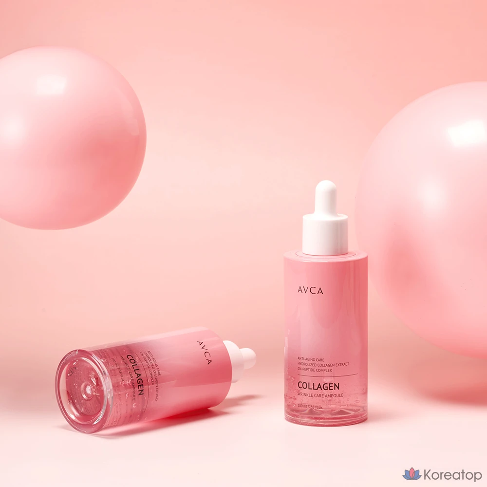 Ампула AVCA Wrinkle Care с коллагеном и комплексом против морщин, 100 мл, 1 шт.