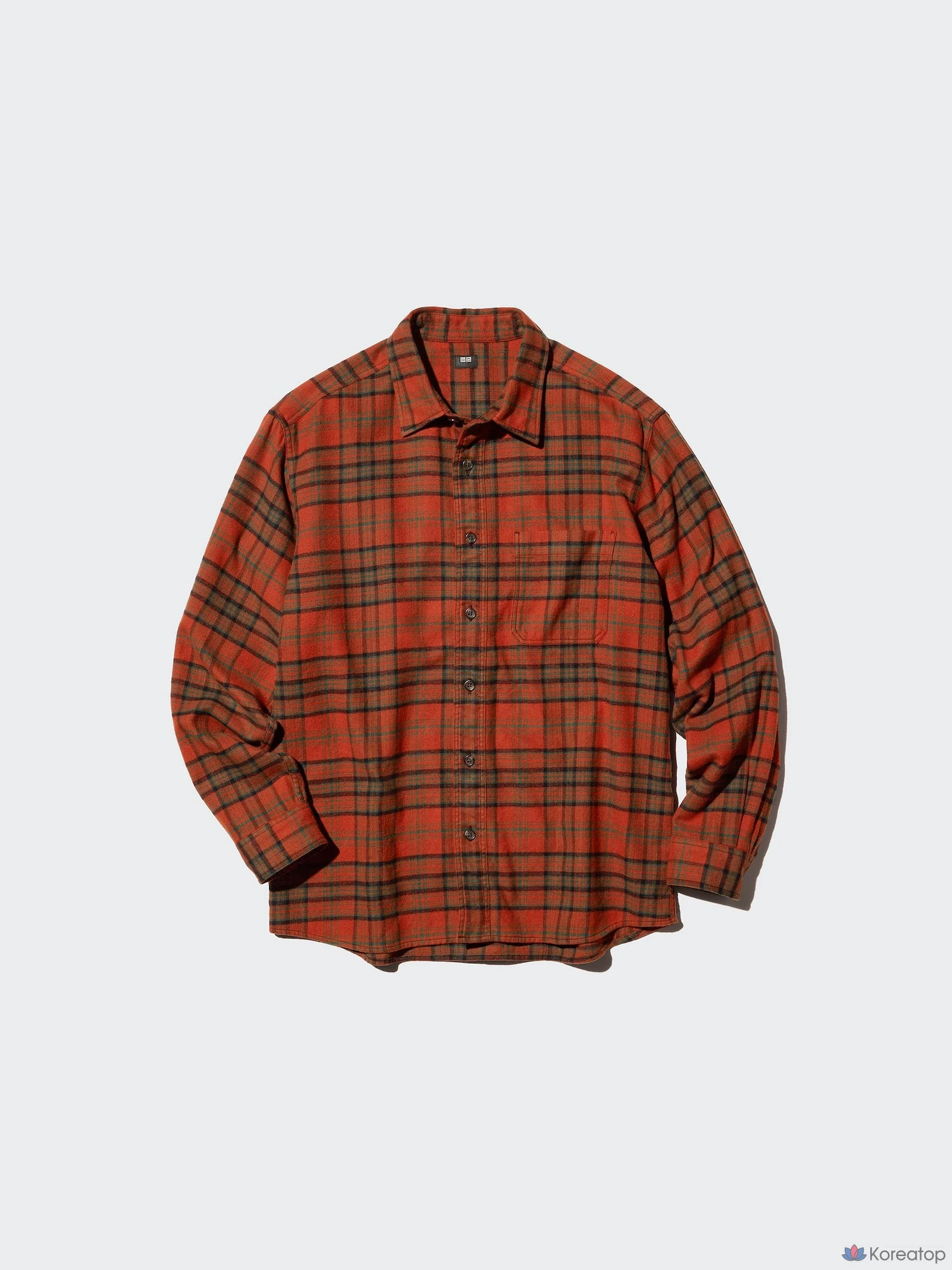 Рубашка фланелевая Uniqlo, тартан