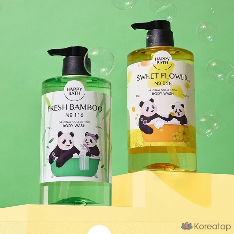 Гель для душа Happy Bath Bao Family Original Collection, аромат свежего бамбука, 910 мл, 1 шт.