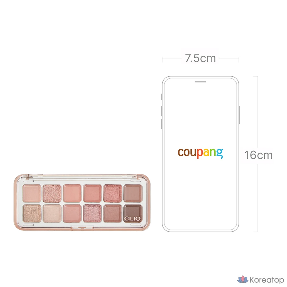 Палетка теней для век Clio Pro Eye Palette Air, оттенок 09 Peach Blossom, 1 шт., фото 6
