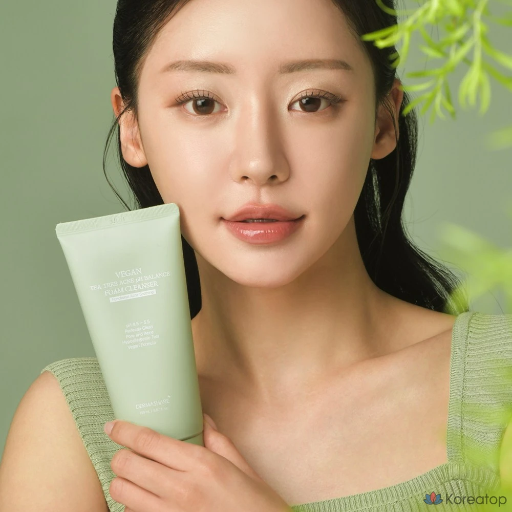 Пенка для умывания Dermashare Vegan Tea Tree Acne Functional Acne PH Balance с мягкой кислотностью, 1 шт., 150 мл