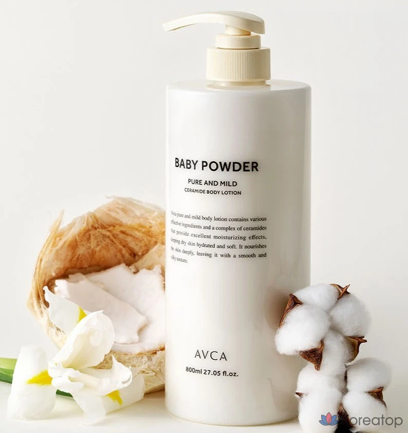 Лосьон для тела AVCA Pure &amp; Mild Ceramide Tulip Veil, 1 шт., 800 мл