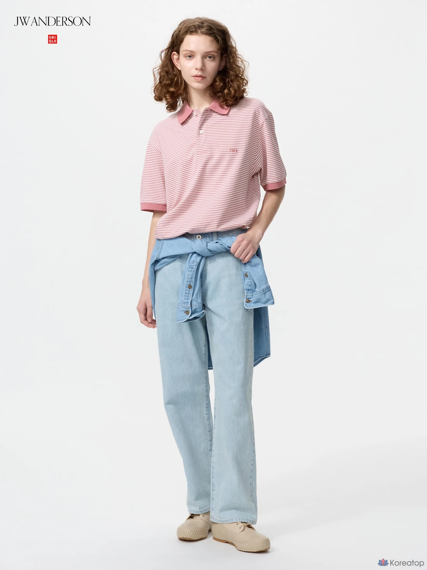 Поло Uniqlo Dry Pique Striped Polo Shirt (Narrow)