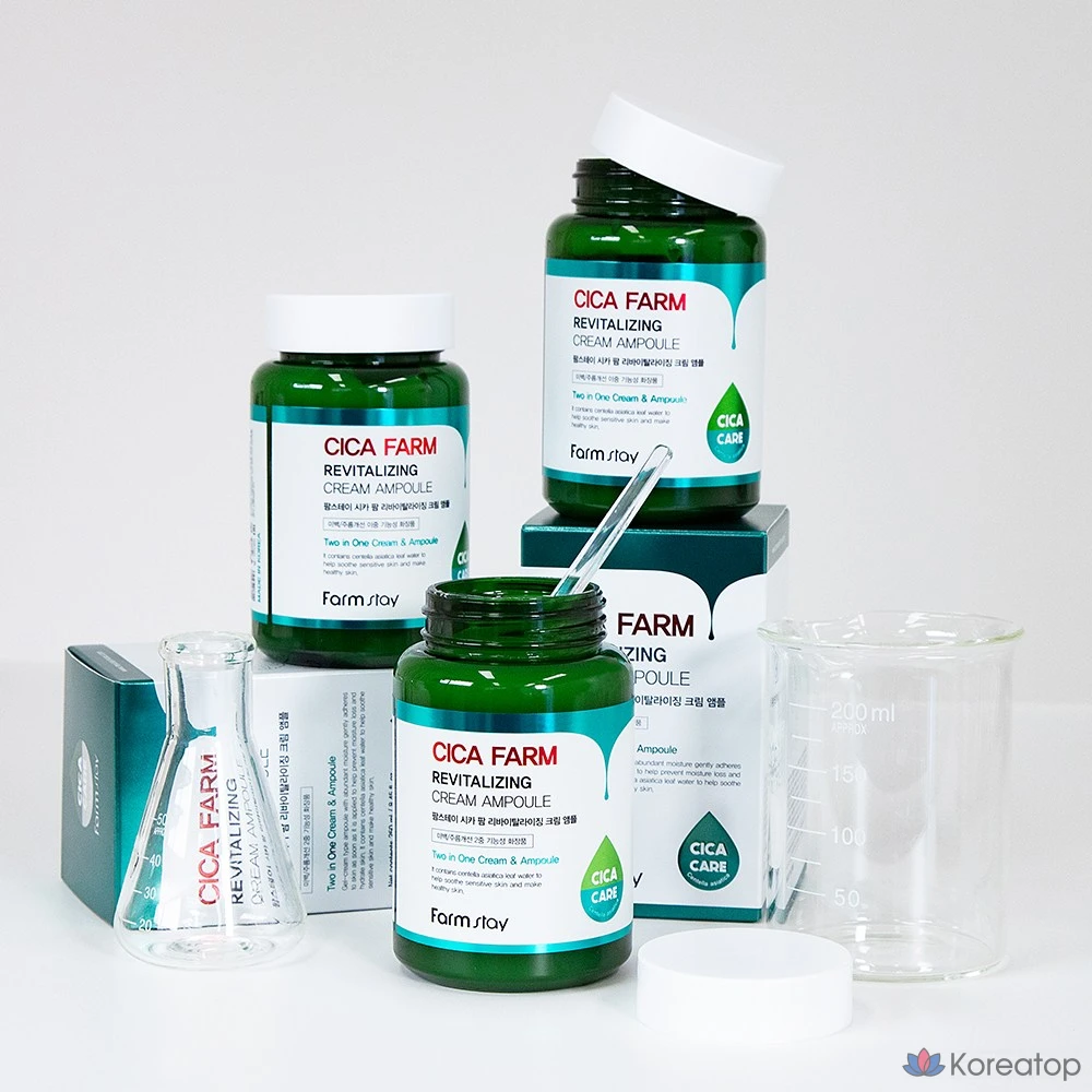 Крем-ампула FarmStay Cica Palm Revitalizing Cream, 250 мл, 1 шт.