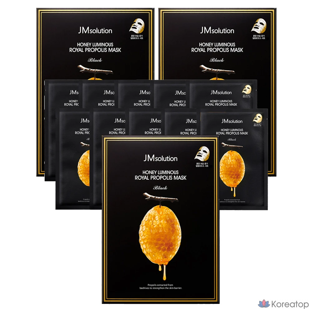 Набор масок JM Solution Honey Glow Royal Propolis Mask Pack, 10 штук, 3 упаковки.