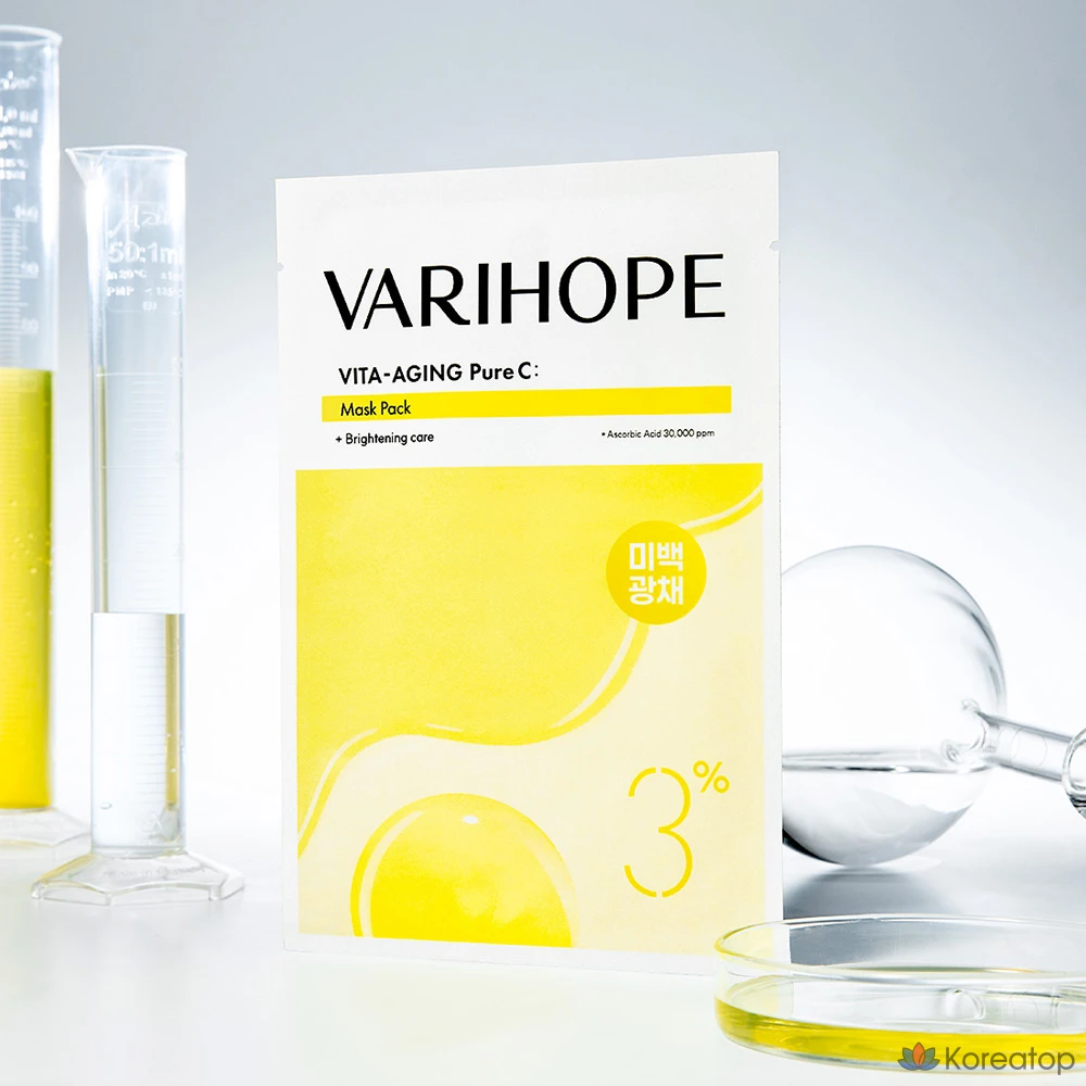 Набор масок для лица VARI:HOPE Vita Aging Pure C, 5 штук, фото 4
