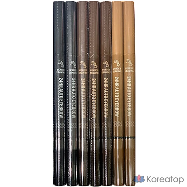 Автоматические брови Holika Holika Wonder Drawing 24hr, 0,35 г, № 01 серо-черный, 1 шт.