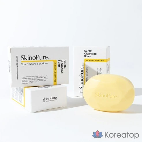 Очищающее и увлажняющее дерма-мыло SkinoPure Sulfur для чувствительной кожи